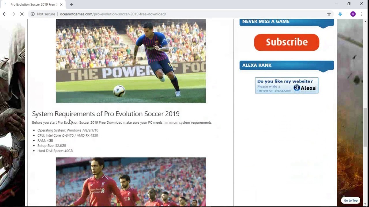 download pes 2019 on pc